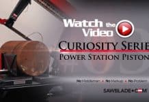Curiosity Series 03 : Sawing a 15″ Piston in Half Q 701 Band Saw Blade