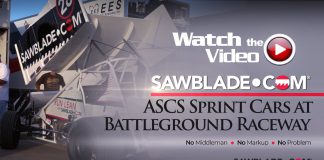 Sawblade.com Sprint Car, Battleground Raceway