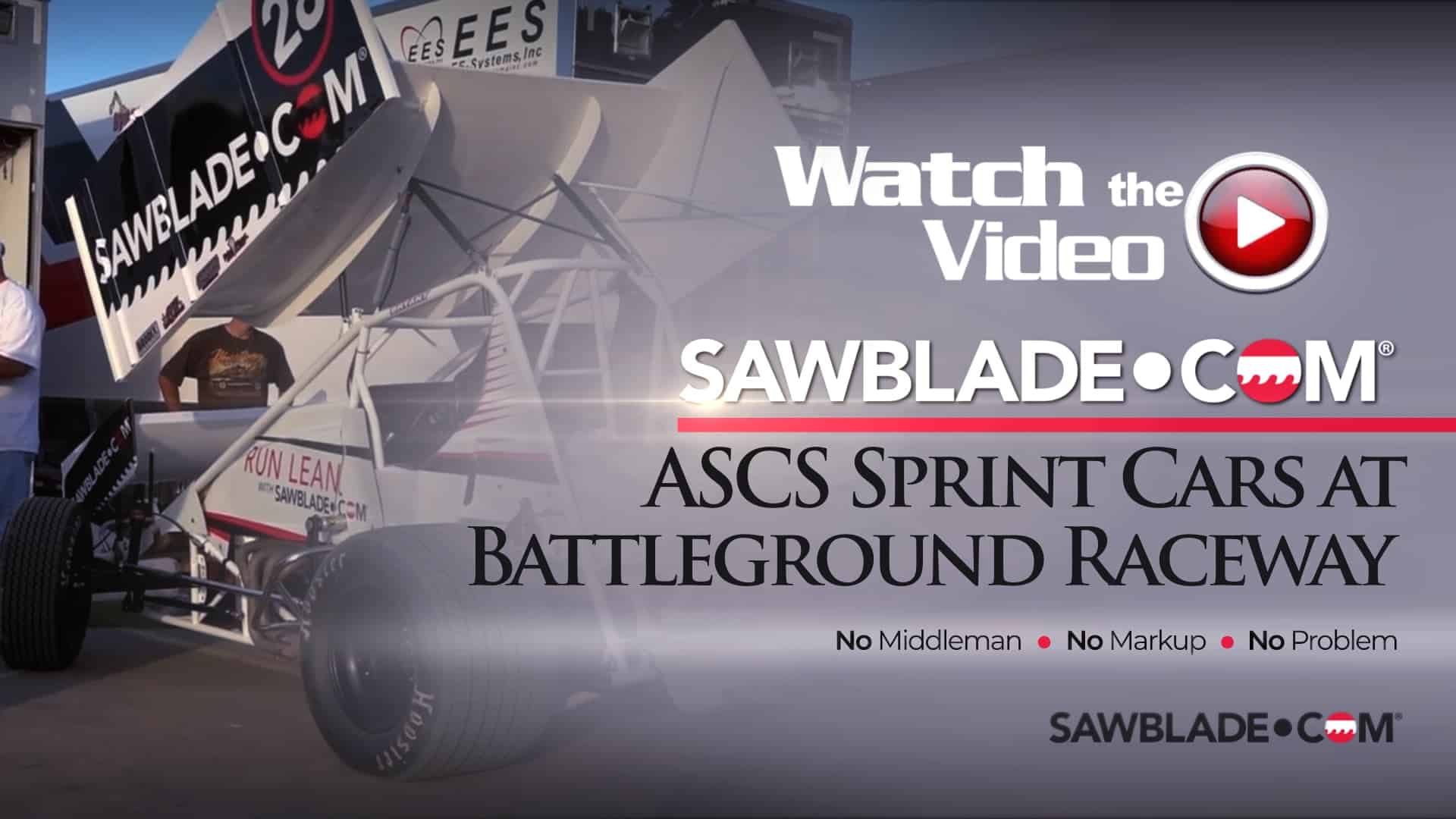 Sawblade.com Sprint Car, Battleground Raceway - SawbladeTV