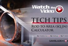 Rod to Area (sq in) Calculator