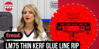 Freud’s LM75 Thin Kerf Glue Line Rip Circular Saw Blade