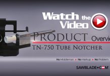 Sawblade.com’s TN 750 Tubing Notcher, Austin