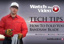 How To Fold Your Bandsaw Blade