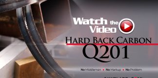 The Q201 Hard Back Carbon Bandsaw Blade