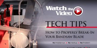 How to Properly Break in Your Bandsaw Blade