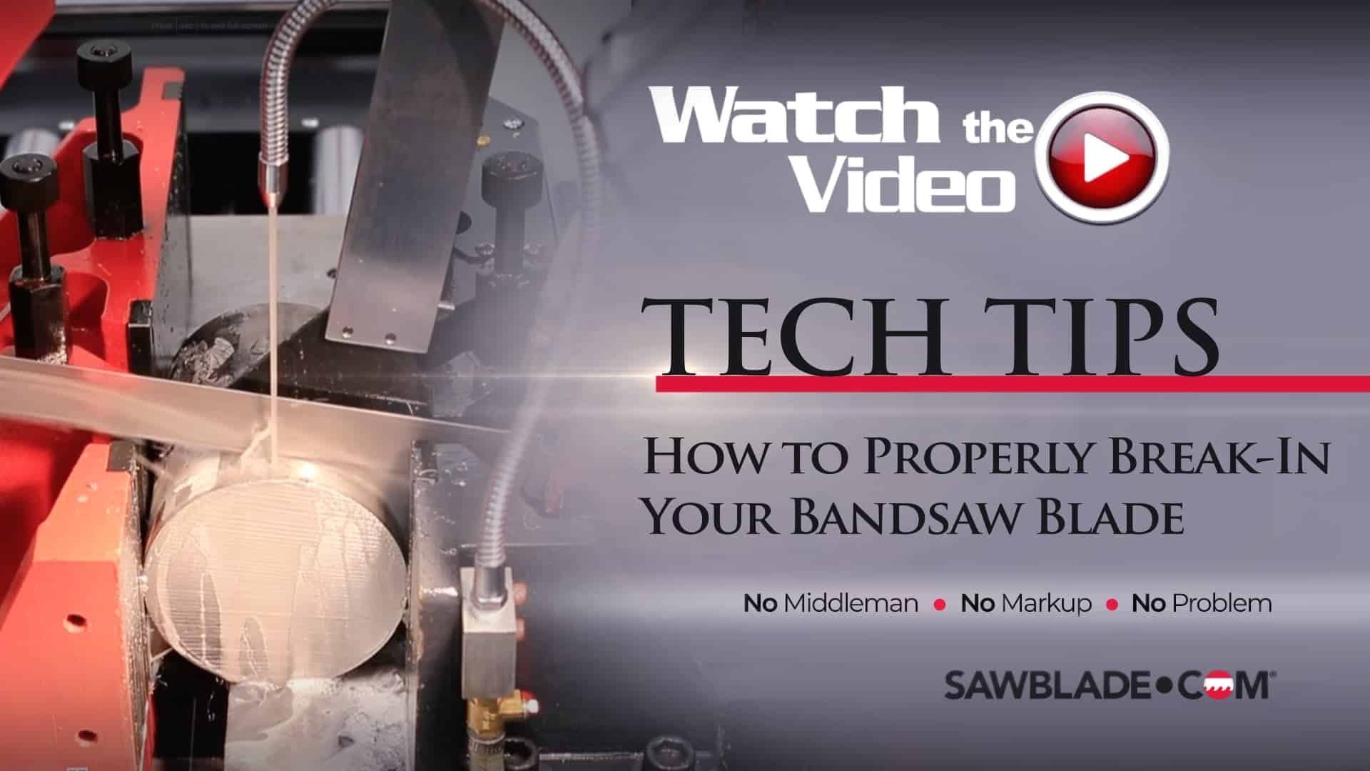 How To Properly Break In Your Bandsaw Blade - SawbladeTV