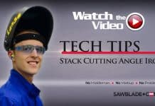 How to Cut Angle Iron in a Stack