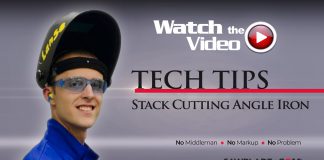 How to Cut Angle Iron in a Stack