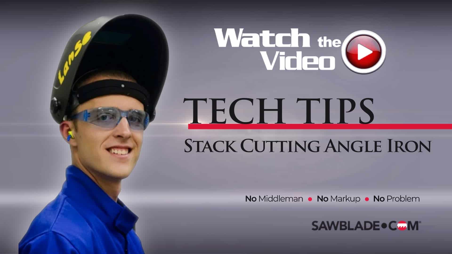 How to Cut Angle Iron in a Stack SawbladeTV