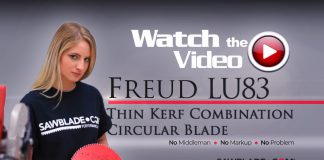 Freud LU83 Thin Kerf Combination Circular Saw Blade
