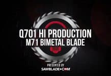 Q701 M71 BiMetal Blade – Marine Urethane