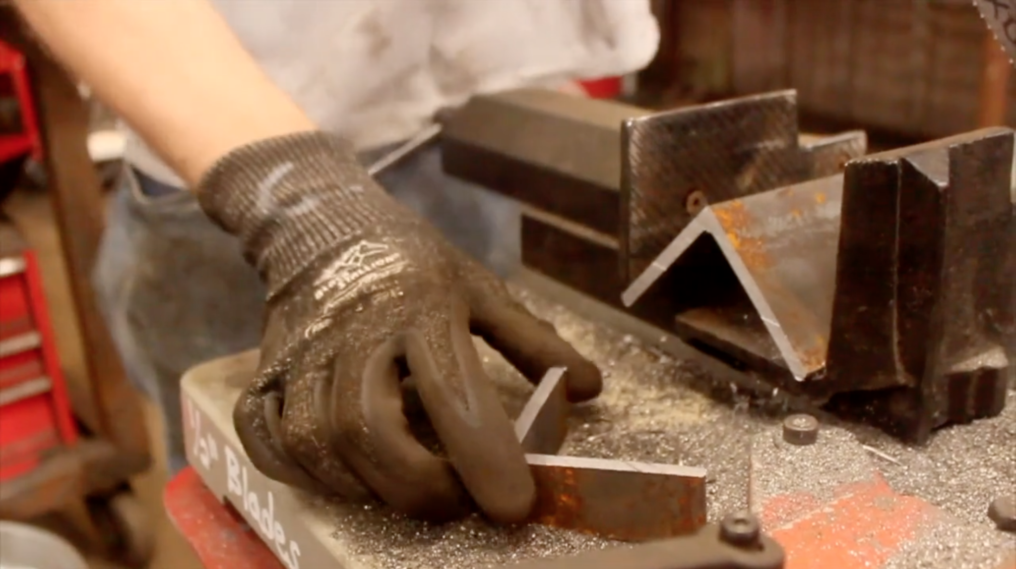 How to Properly Cut a Piece of Angle Iron SawbladeTV