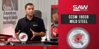 The Qsaw CCSM18038 Mild Steel Circular Saw Blade