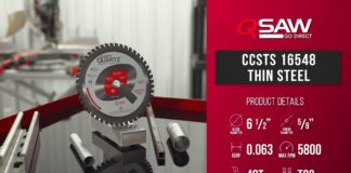 Qsaw CCSTS16548 Thin Steel Circular Saw Blade
