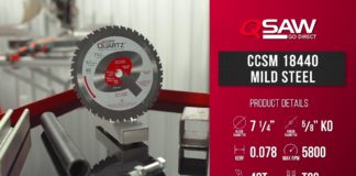 Qsaw CCSM18440 Mild Steel Circular Saw Blade