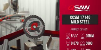 Qsaw CCSM17140 Mild Steel Circular Saw Blade