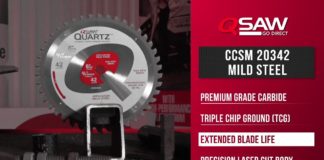 Qsaw CCSM20342 Mild Steel Circular Saw Blade