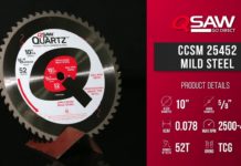 Qsaw CCSM25452 Mild Steel Circular Saw Blade