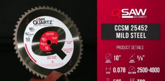 Qsaw CCSM25452 Mild Steel Circular Saw Blade