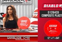 Diablo Trex Blade D1284CD 12 in. x 84 Tooth Composite Material/Plastics