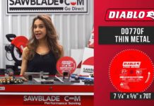 The Diablo D0770F 7-1/4″ X 5/8″ X 70T Steel Demon Metal Cutting Saw Blade