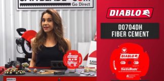 Diablo D0704DH 7-1/4 in x 4 Tooth (PCD) Fiber Cement HardieBlade