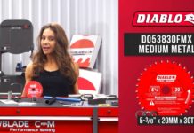 The Diablo D053830FMX 5-3/8″ 30 Tooth Metal Cutting Saw Blade