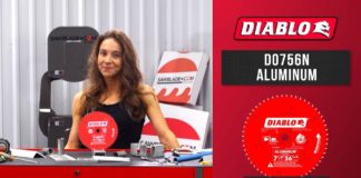 Diablo D0756N 7-1/4 in. x 56 Tooth Thick Aluminum Cutting Saw Blade