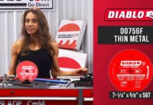 Diablo D0756F 7.25-Inch Ferrous Metals Saw Blade