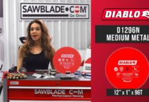 Diablo D1296N 12 in. X 96 Tooth Medium Aluminum Saw Blade