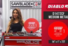 Diablo D1472CF 14 in. x 72 Tooth Cermet II Saw Blade for Metals and Stainless Steel