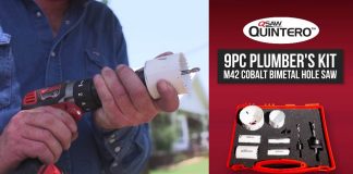 QSaw Quintero M42 Cobalt Bimetal Hole Saw 9 piece Plumber’s Kit