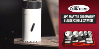 QSaw Quintero 14PC Master Automative Builders Hole Saw Kit