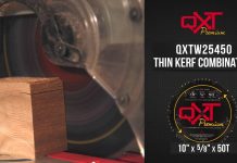 QXT Premium Carbide Circular Combination Blade, 10″ x 50T