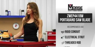 M.K. Morse 44-7/8” 18 tpi Bi-Metal Portable Band Saw Blade