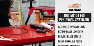 Bahco 44-7/8″ Bi-Metal Portaband Saw Blade with 10 Tooth Raker Set