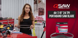 Qsaw 44-7/8″ 24 TPI Bi-Metal Portaband Saw Blade