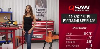 Qsaw 44-7/8″ 14 TPI Bi-Metal Portaband Saw Blade