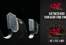 QXT Premium Carbide Circular Finish Crosscut Blade, 10″ x 80T