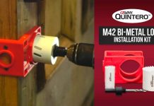 M42 Metal and Wood Door Lock Easy Installation Kit