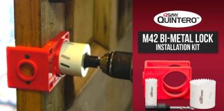 M42 Metal and Wood Door Lock Easy Installation Kit