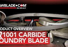Qsaw Q1001 Carbide Foundry Bandsaw Blade | Product Overview by Sawblade.com