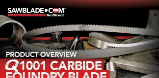 Qsaw Q1001 Carbide Foundry Bandsaw Blade | Product Overview by Sawblade.com
