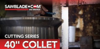 Cutting 40″ Collet with Houston Metal Sawing