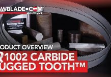 The Qsaw Q1002 Rugged Tooth™ Triple Chip Carbide Band Saw Blade