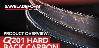 The Q201 Hard Back Carbon Band Saw Blade: Precision, Versatility, and Durability
