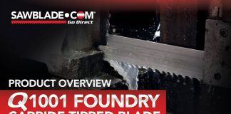 Q1001 Foundry Carbide Blade Rugged Tooth CT | Product Overview