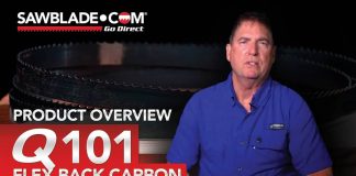 Q101 Carbon Blade: Tough, Flexible, Made for Craftsmen Q101 FLEX BACK CARBON