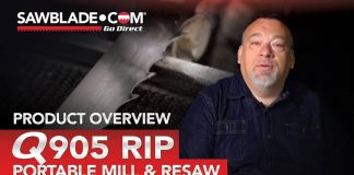 Q905 Rip Blade: Making Precise Cuts Faster and Easier Q905 RIP PORTABLE MILL & RESAW