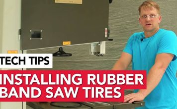 Changing a Band Saw Tire: Rubber Tire Installation Made Easy Tech tips Installing rubber band saw tires